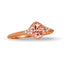 Doves 18k Rose Gold Morganite and Diamond Bridal Ring LB258MG