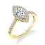 Marquise Engagement Ring With Halo S1475-MQ - Chalmers Jewelers