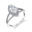 Marquise Shaped Engagement Ring With Split Shank SY289-MQ - Chalmers Jewelers