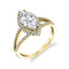 Marquise Shaped Engagement Ring With Split Shank SY289-MQ - Chalmers Jewelers