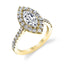Marquise Engagement Ring With Halo S1199-MQ - Chalmers Jewelers