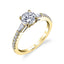 Modern Three Stone Engagement Ring S1351 - Chalmers Jewelers