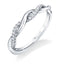 Modern Spiral Wedding Band BS1524-WG - Chalmers Jewelers