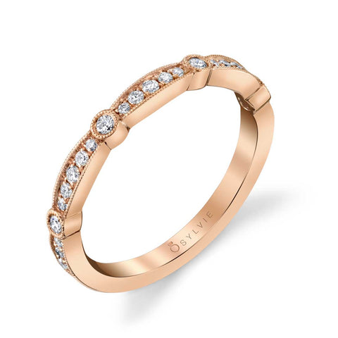 Sylvie Modern Stackable Band - B0041 - Chalmers Jewelers