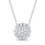 14k White Gold Diamond Pave Circle Pendant - Chalmers Jewelers