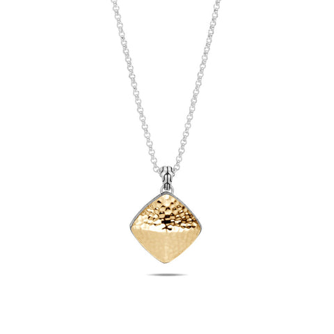 Classic Chain Hammered Sugarloaf Pendant Necklace - Chalmers Jewelers