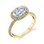 Oval Shaped East To West Halo Engagement Ring SY630-OV - Chalmers Jewelers