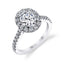Oval Engagement Ring With Halo S1199-OV - Chalmers Jewelers
