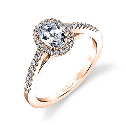 Oval Shaped Halo Engagement Ring SY590-OV - Chalmers Jewelers