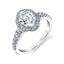 Oval Engagement Ring With Halo S1804 - Chalmers Jewelers