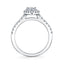 Pear Shaped Halo Engagement Ring SY999-PS - Chalmers Jewelers