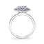 Sylvie Pear Shaped Engagement Ring With Double Halo S1182