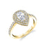 Pear Cut Double Halo Engagement Ring S1086-PS - Chalmers Jewelers