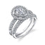 Pear Shaped Engagement Ring With Double Halo SY688-PS - Chalmers Jewelers