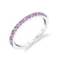 Pink Sapphire & Diamond Wedding Band B4002-PS - Chalmers Jewelers