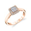Princess Cut Engagement Ring With Halo SY718-PR - Chalmers Jewelers