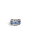 Classic Chain Ring with Blue Sapphire - Chalmers Jewelers