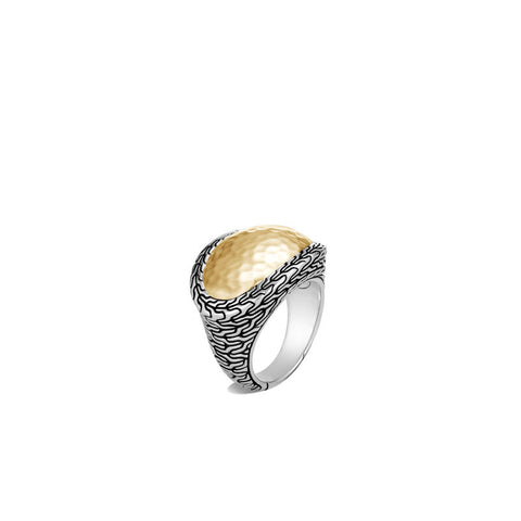 Classic Chain Hammered Ring - Chalmers Jewelers