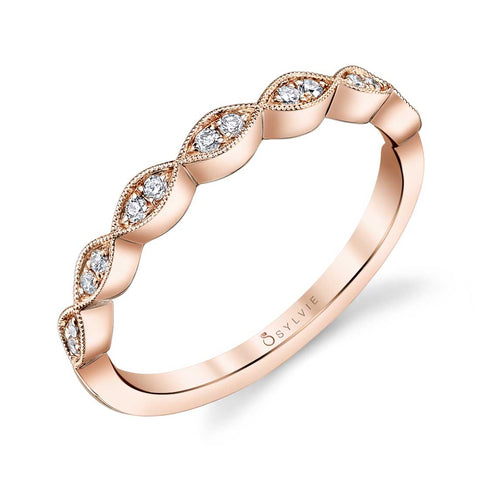 Sylvie Stackable Wedding Band - B0009 - Chalmers Jewelers