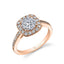 Round Engagement Ring With Cushion Halo SY995 - Chalmers Jewelers
