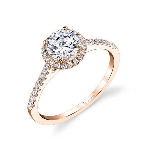 Round Halo Engagement Ring SY696 - Chalmers Jewelers