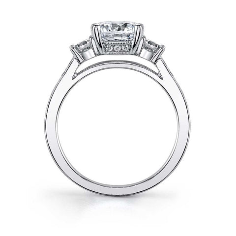 Sylvie Noella Classic Three Stone Engagement Ring S1083