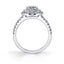 Petite Double Halo Engagement Ring S1086 - Chalmers Jewelers