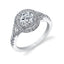 Round Double Halo Engagement Ring S1100 - Chalmers Jewelers