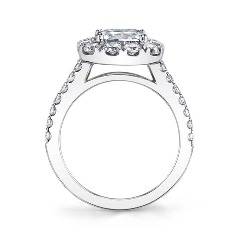Cushion Cut Halo Engagement Ring S1299-CU - Chalmers Jewelers