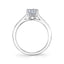 Sylvie Oval Vintage Engagement Ring S1389 - OV