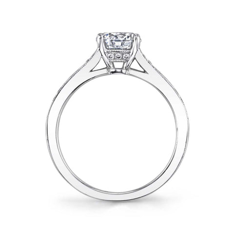 Sylvie Pear Shaped Engagement Ring S1389 - PS