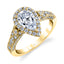 Pear Shaped Engagement Ring With Halo S1409-PS - Chalmers Jewelers