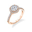 Sylvie Classic Halo Engagement Ring S1475