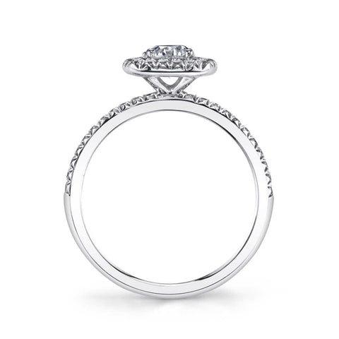 Classic Double Halo Engagement Ring S1496 - Chalmers Jewelers