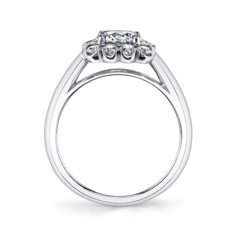 Classic Halo Engagement Ring S1756 - Chalmers Jewelers