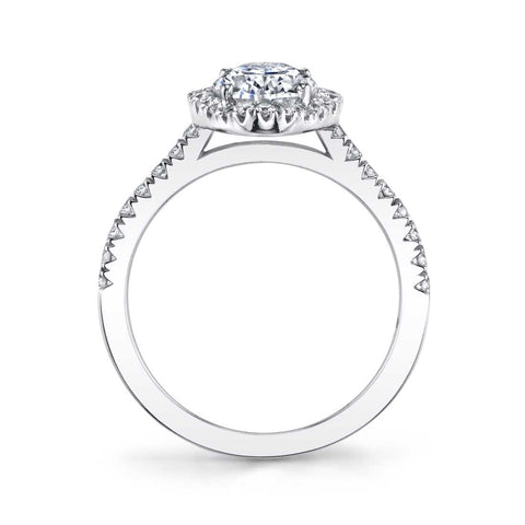 Oval Engagement Ring With Halo S1805 - Chalmers Jewelers