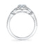 Modern Spiral Engagement Ring With Halo S1808 - Chalmers Jewelers