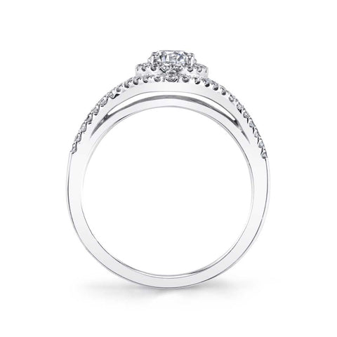 Sylvie Oval Shaped Double Halo Engagement Ring S1879