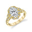Sylvie FLOWER OVAL ENGAGEMENT RING S1976