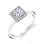 Classic Princess Halo Engagement Ring S1993-PC - Chalmers Jewelers