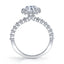 Sylvie Oval Halo Engagement Ring S1P14-OV