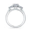 Sylvie Martine Classic Pear Three Stone Engagement Ring S3003S