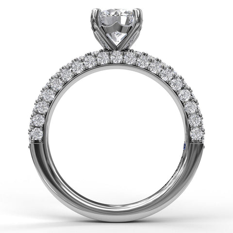 Diamond-Encrusted Engagement Ring 3033 - Chalmers Jewelers