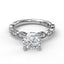 Classic Diamond Engagement Ring with a Delicate Milgrain Edge 3038 - Chalmers Jewelers