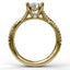 Diamond Twist Engagement Ring 3479 - Chalmers Jewelers