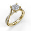 Diamond Twist Engagement Ring 3479 - Chalmers Jewelers