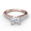 Delicate Classic Engagement Ring with Delicate Side Detail 3818 - Chalmers Jewelers