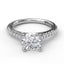 Delicate Classic Engagement Ring with Delicate Side Detail 3818 - Chalmers Jewelers