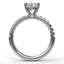 Classic Pave Round Cut Engagement Ring 3846 - Chalmers Jewelers