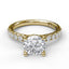 Classic Pave Round Cut Engagement Ring 3846 - Chalmers Jewelers